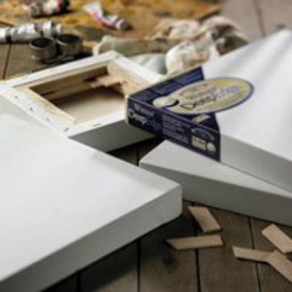 Picture of Artists' Canvas 16" x 20" Stretcher Bars 1-1/2" Width x 1-1/2" Depth Deep Edge 8-Ounce Unbleached Co...