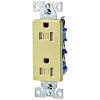 Picture of Electrical-Outlet Decorator Duplex-Receptacle 15-Amp Tamper-Resistant Ivory