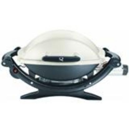 Picture of Q100 Gas Barbecue-Grill Silver Cast-Aluminum Lid & Casting Porcelain Cast-Iron Cooking Grate