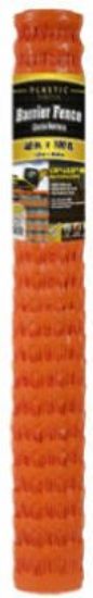 Picture of Orange PVC Safety/Barrier Fence 4' x1.75" x 2.12" Mesh