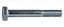 Picture of Cap-Bolt DIN-931/933 - 8.8 Mild-Steel 10-mm x 75-mm x 1.50 Pitch