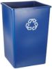 Picture of 3959-73 Square Container Blue Recycling Symbol