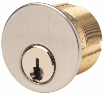 Picture of Mortise-Cylinder 1-1/4" Brass SC1 Keyway Chrome finish