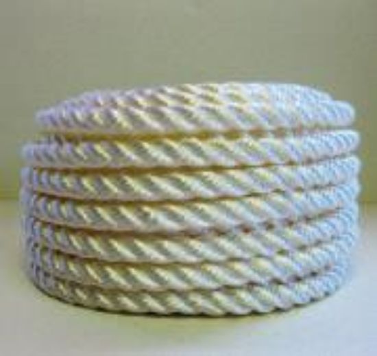 Picture of Nylon-Rope 3 Strand White 3/8" x