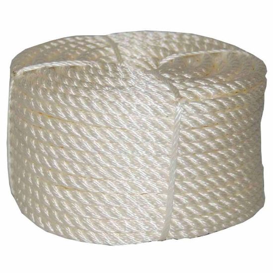 Picture of Nylon-Rope 3 Strand White 1/2"