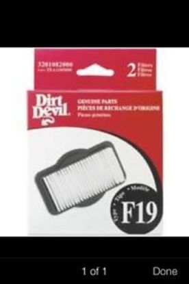 Picture of Vacuum-Cleaner Filter F19