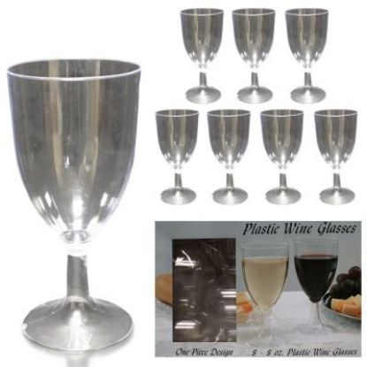 Picture of 8 Ct 8-ounce 1-piece Wine-Glass