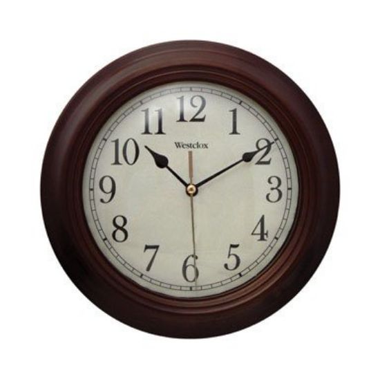 Picture of 33883/9154 9.5 Round WOOD CLOCK