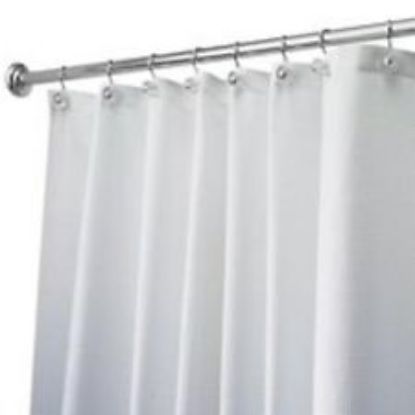 Picture of Carlton Shower Curtain! Polyester White 72" X 72"