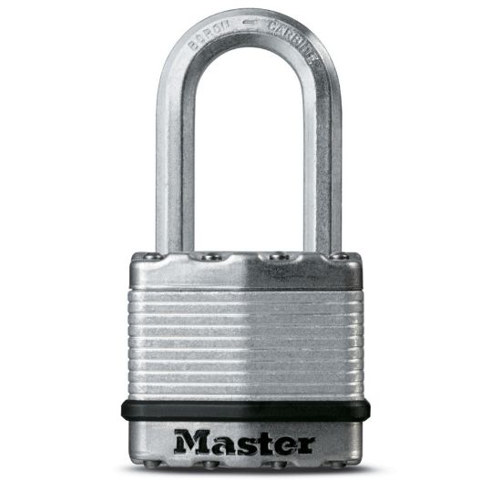 Picture of Keyed-padlock Stainless-Steel Long-Shackle Laminated-Steel 1-3/4"