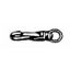 Picture of Spring-Snap Swivel Round-Eye Nickel 1/4"