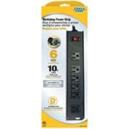 Picture of Power-strip Metal-case 6-outlet 10'-cord