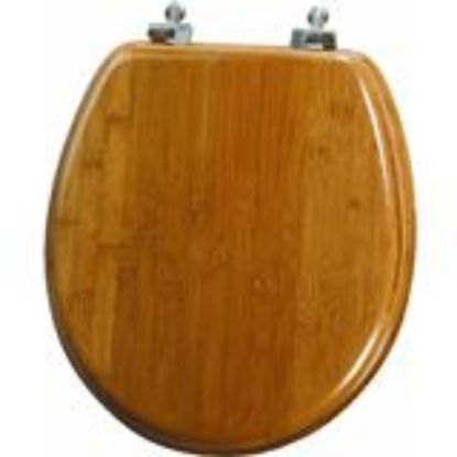 Picture of Toilet-Seat Bamboo Brushed-Nickel Hinge