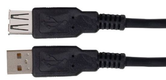 Picture of Computer USB Cable Extension Black 10'