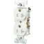 Picture of Electrical-Outlet Commercial Duplex-Receptacle 20-Amp White Tamper-Resistant