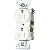 Picture of Electrical-Outlet Commercial Duplex-Receptacle 15-Amp White Tamper-Resistant