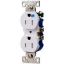 Picture of Electrical-Outlet Duplex-Receptacle Tamper/Weather Resistant 15-Amp 125-Volt Double-Pole 3-Wire Grou...