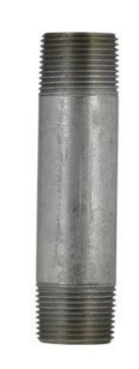 Picture of Galvanized-Plumbing Carbon-Steel Galvanized-Finish Pipe-Nipple 3" x 5"