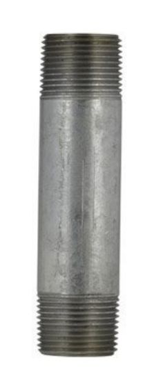 Picture of Galvanized-Plumbing Carbon-Steel Galvanized-Finish Pipe-Nipple 3" x 5"