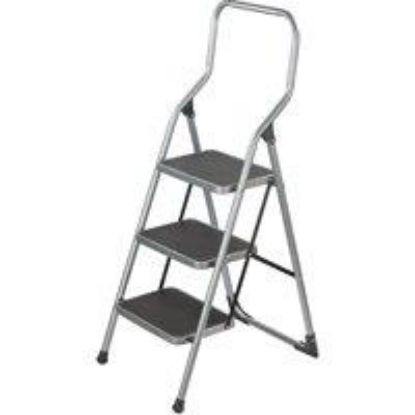 Picture of Step-Ladder 3-Step Steel White