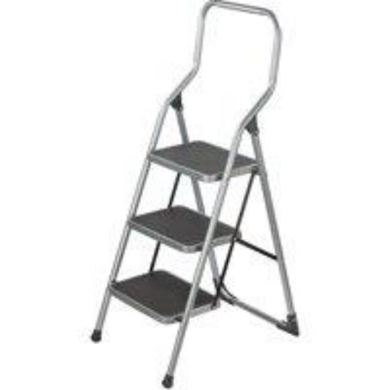Picture of Step-Ladder 3-Step Steel White