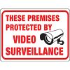 Picture of Sign These Premises Protected By Video Surveillance Plastic 9" x 12"