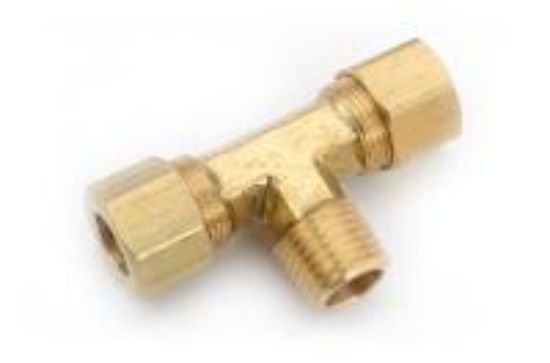 Picture of 1/2" #72 COMPRESSION Reducing-Tee (CMP X CMP X MPT)