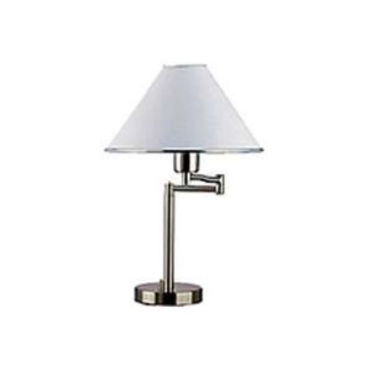Picture of Swing-Arm Desk-Lamp Satin-Nickel W/shade