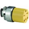 Picture of 15-Amp 250-Volt Connector Yellow Vinyl Nema 6-15r