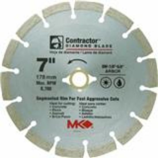 Picture of Diamond-Abrasive Circular-Sawblade Segmented-Rim 7"