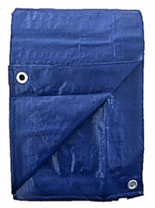 Picture of Poly-Tarp Woven-Polyethylene Medium-Duty Blue 6'