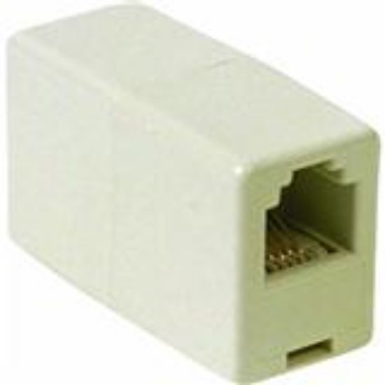 Picture of In-Line Phone-Cord Coupler Ivory