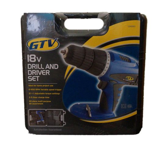 Picture of Drill-&-Driver With-case & Bits 18-volt 55-piece