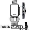 Picture of 3/8" Od Straight Repair Valve Finish Chrome-Plated Quarter-Turn