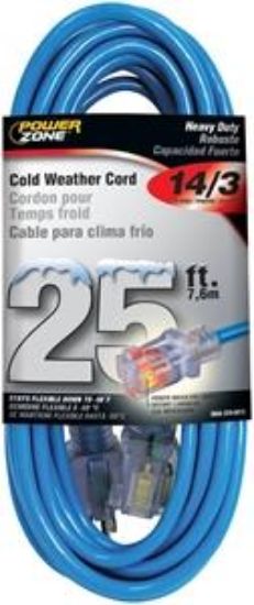 Picture of Extension-cord Cold-weather 15-amp 125-volt Lighted-receptacle Blue
