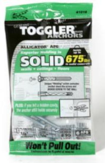 Picture of Alligator AF6 Flanged Solid Wall Anchors 1/4" With #10 x 1-1/2" Screws