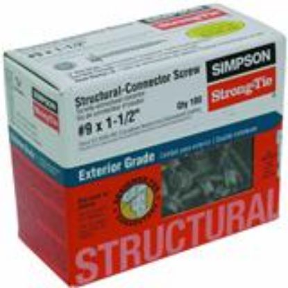 Picture of Structural Connector Screws #9 1-1/2"