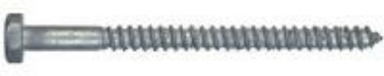 Picture of Lag-Screw Galvanized-Steel 1/4" x 2"