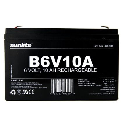 Picture of Exit-light-battery B6v10a 10 Amp-hour Sealed Rechargeable