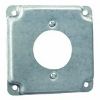 Picture of Square Electrical-Box-Cover Steel 4" x 1/2" Rise Single-Receptacle 1.719