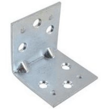 Picture of 1-1/2" X 1-1/2" Double-Wide Corner-Brace Zinc