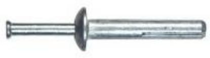 Picture of Nail-In Pin-Drive-Anchor Zamac-Body Mushroom-head 1/4" X 3/4"