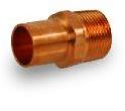 Picture of 2 Wrot-copper Pressure-rated Male Street-adapter Ftg X M