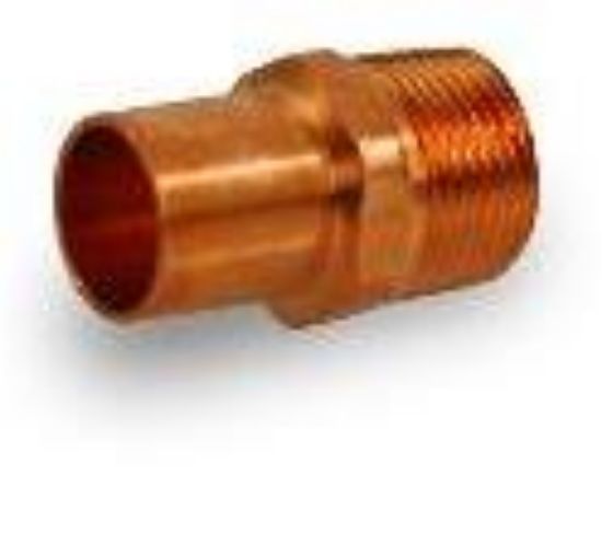 Picture of 2 Wrot-copper Pressure-rated Male Street-adapter Ftg X M