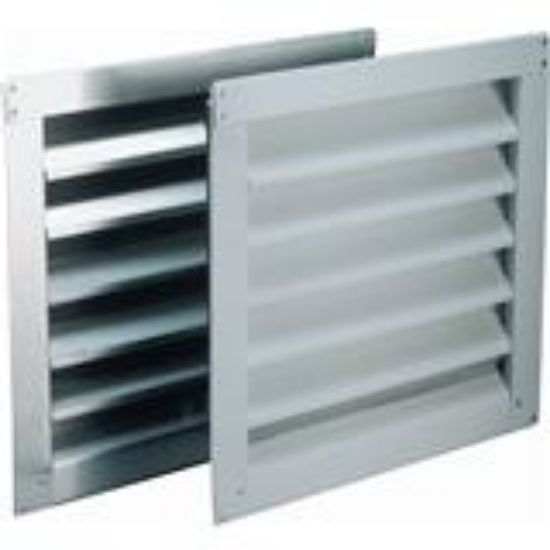 Picture of 8 X 8 White Aluminum Wall-Louver