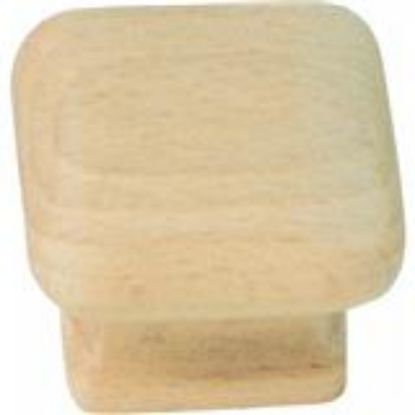 Picture of 1-1/2" Wood Square Knob