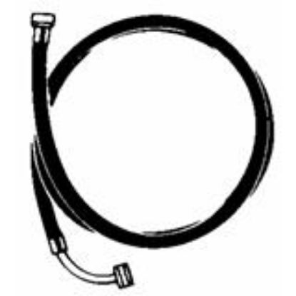 Picture of Washing-Machine-Hose 6' Rubber With Elbow FGH X FGH
