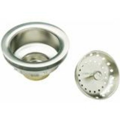Picture of Duo-strainer Assembly Brushed-nickel Stainless Basket Fixed Post