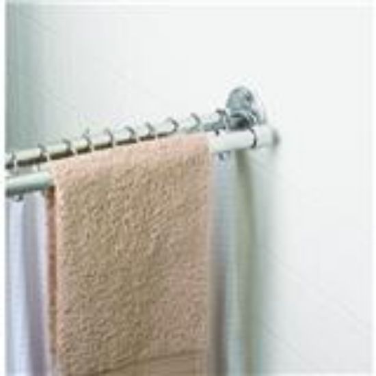Picture of Chrome Double Shower-Curtain-Rod
