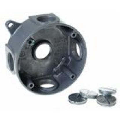 Picture of Electrical-Box Gray Round 3/4 X 5